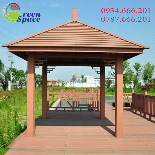 Chòi gỗ nhựa ngoài trời