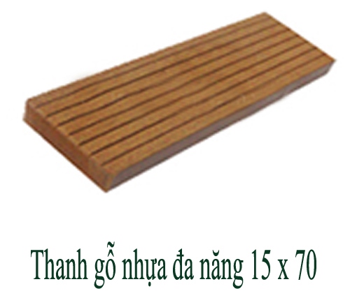 Thanh gỗ nhựa đa năng 15x70